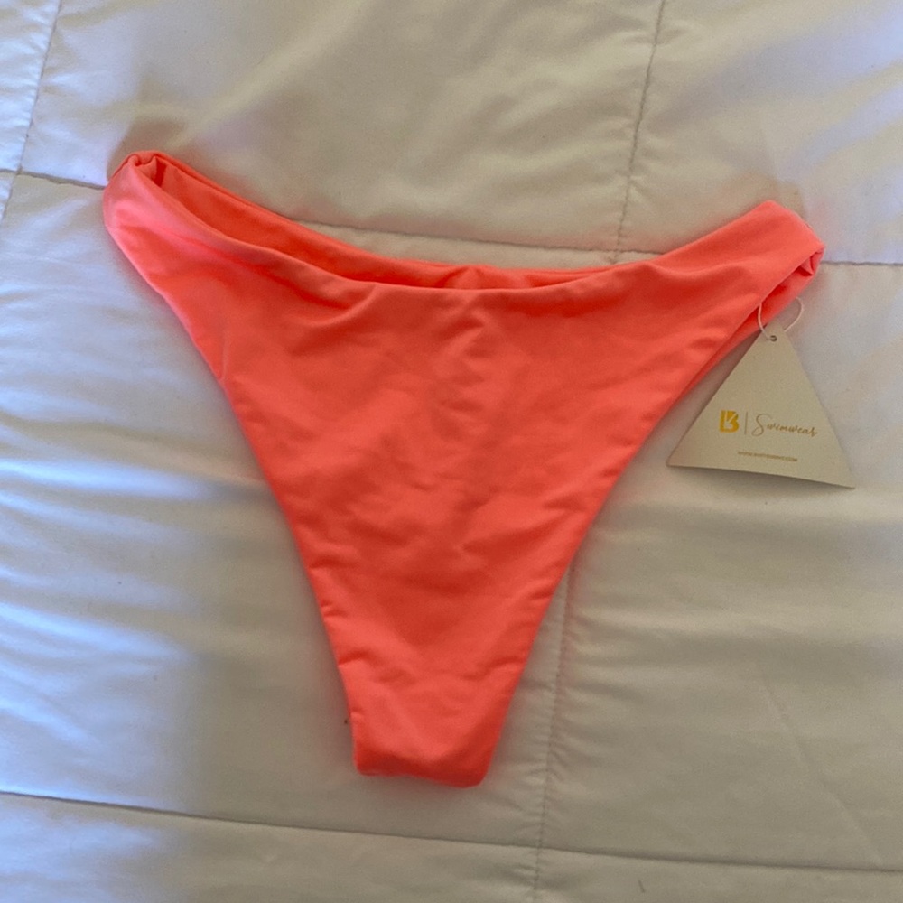 BuffBunny Neon Coral Bikini Bottom